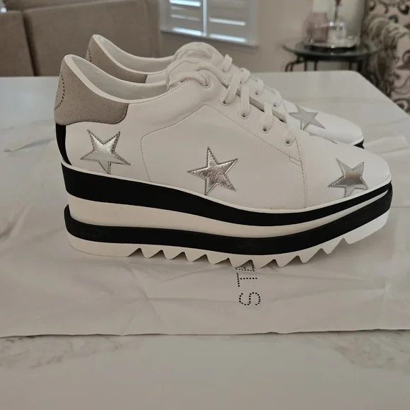 NIB Stella McCartney Sneak Elyse Platform Sneaker - Picture 1 of 13